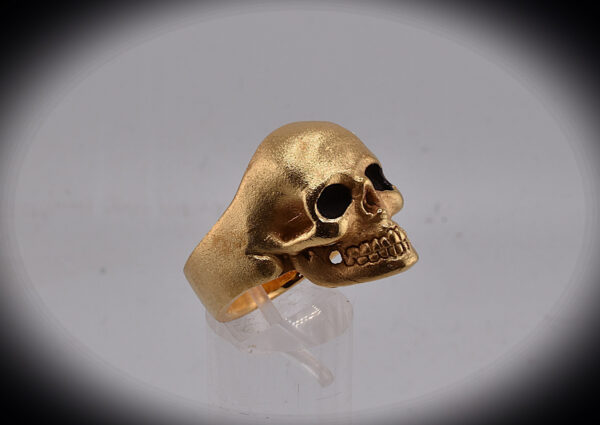 Totenkopf Ring vergoldet - Image 3