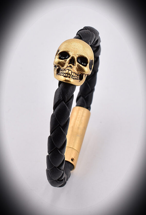 Totenkopf Armband - vergoldet - Image 2