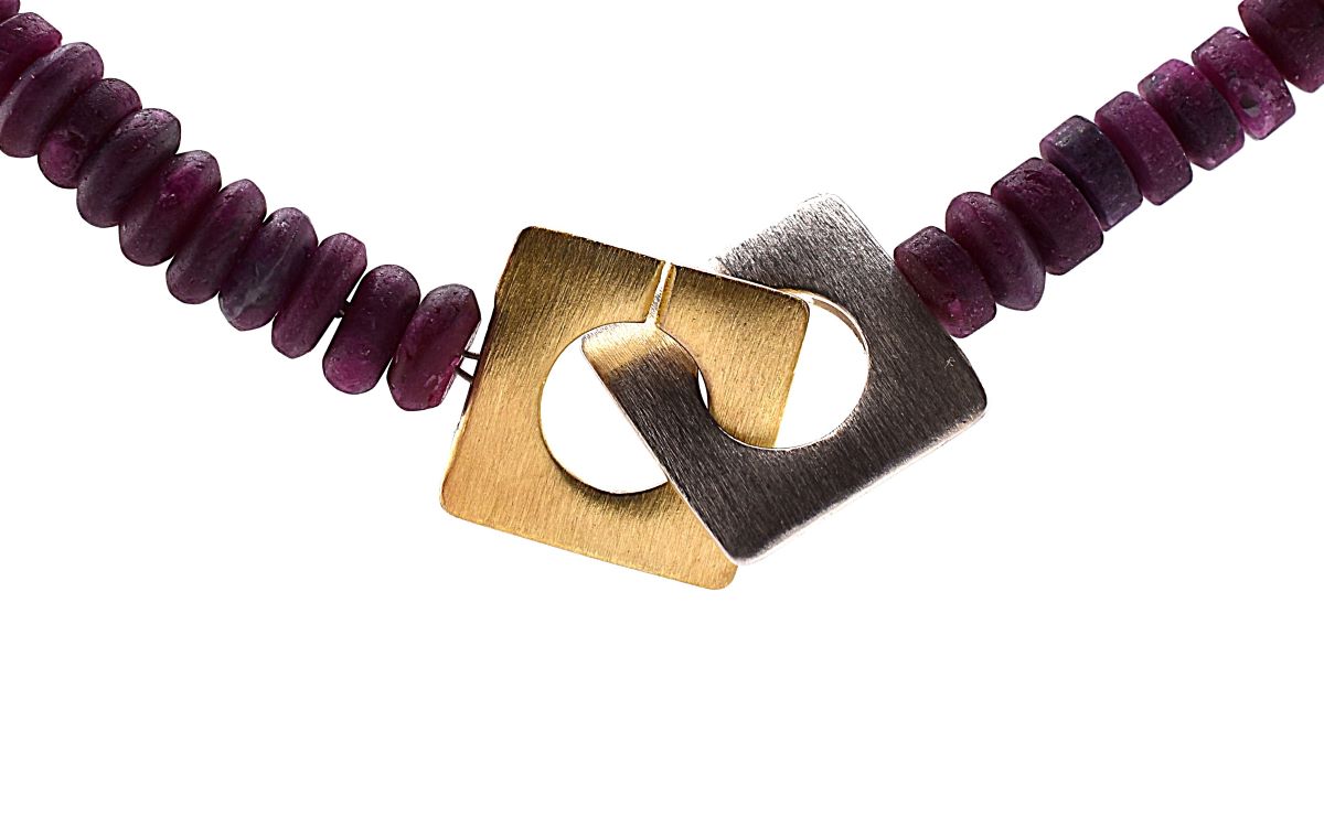 Ibiza Kirschen an Rubin Kette - Anhänger – Bild 3