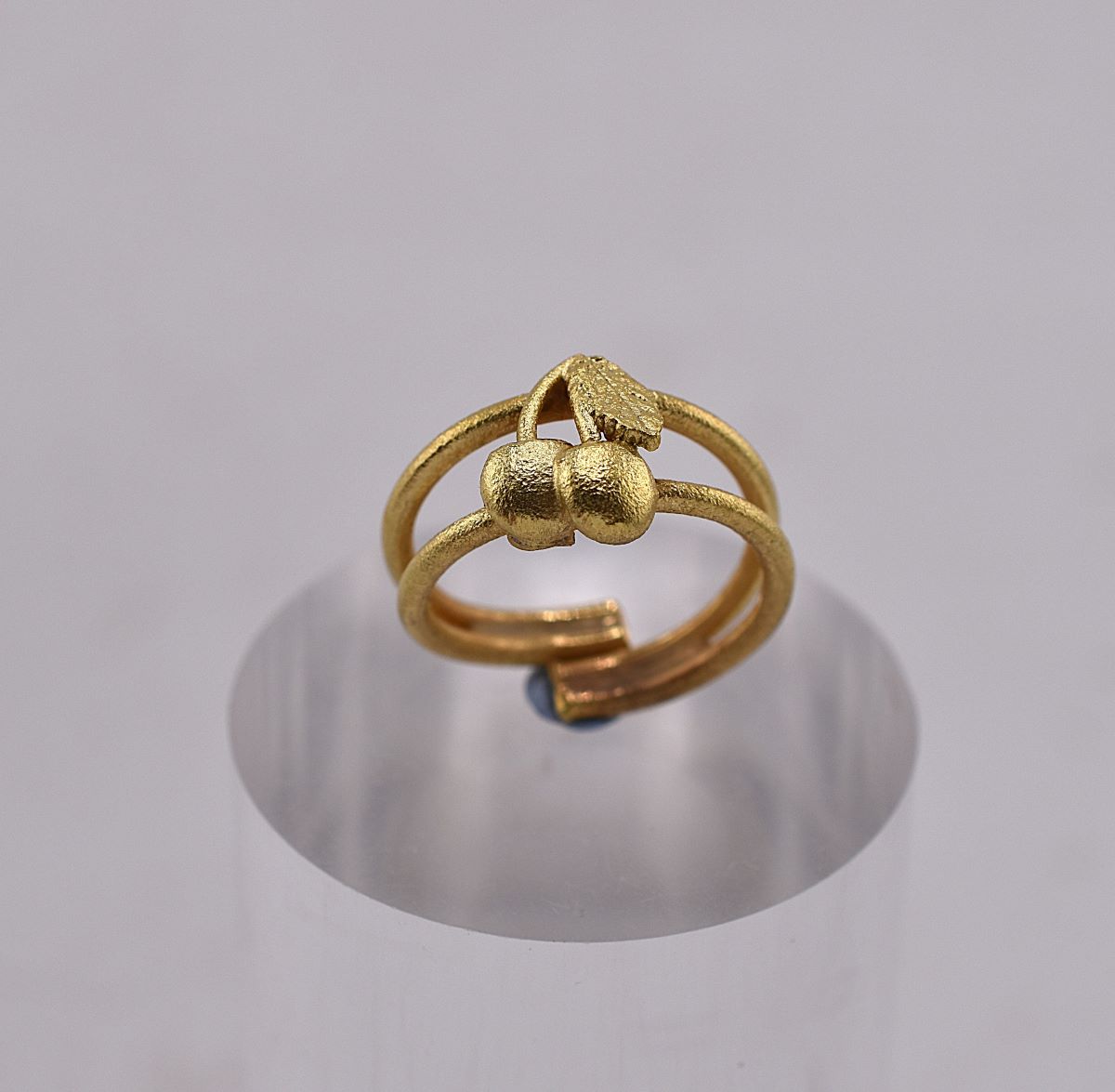 Kirschen - Zehenring aus 925 Sterling Silber - vergoldet – Bild 3