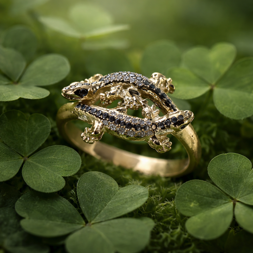 Gecko Ring 750 Gold – Bild 5